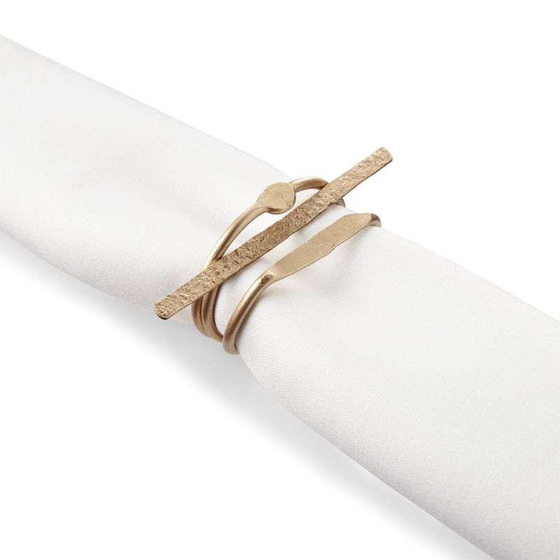 CRATE & BARREL - Juego de 3 Aros para Servilletas Dainty