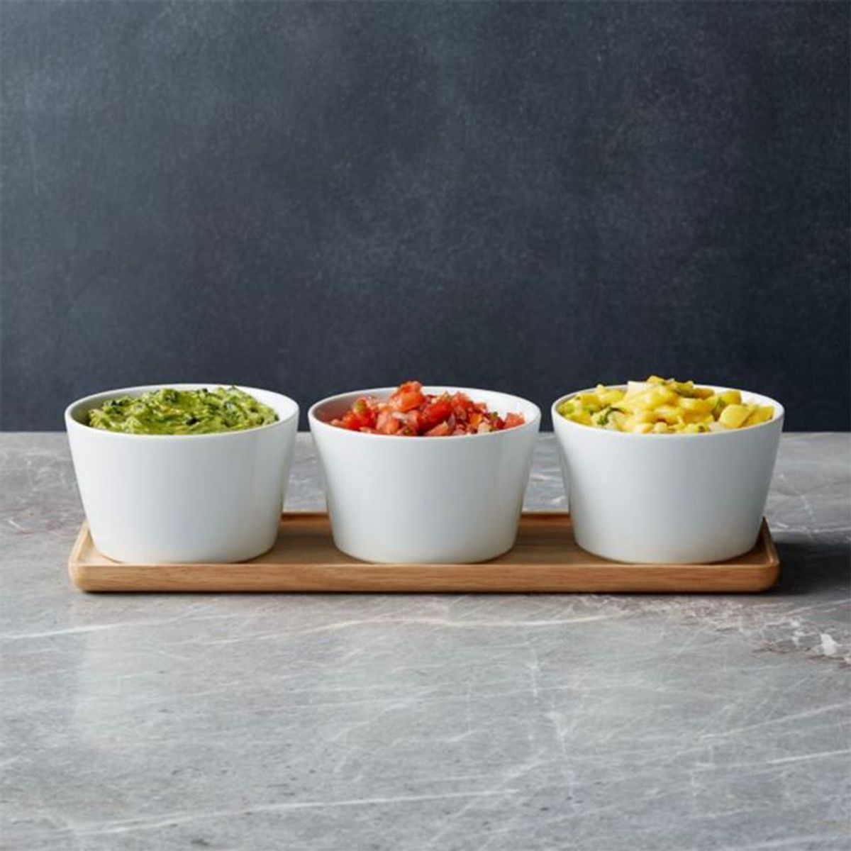 CRATE & BARREL - Bandeja Merge De Madera