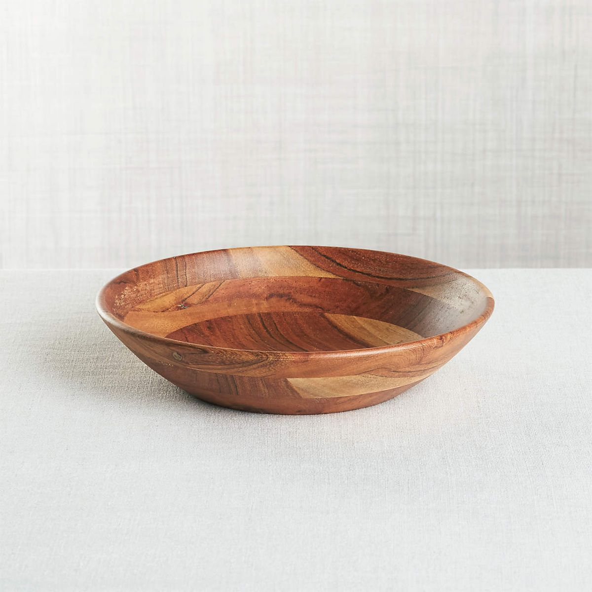 CRATE & BARREL - Bowl Individual Carson Acacia