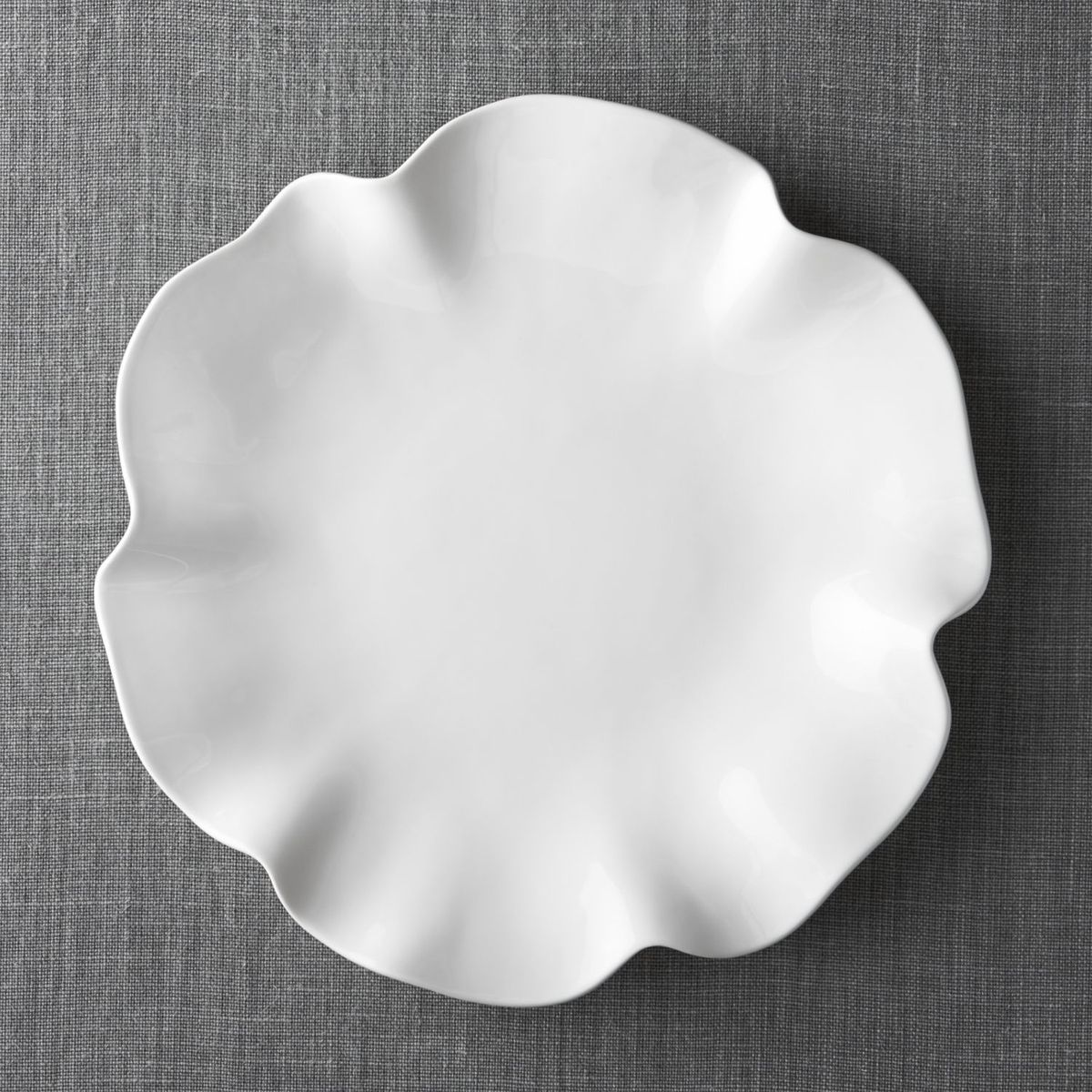 CRATE & BARREL - Fuente Ondas Blanca 41cm