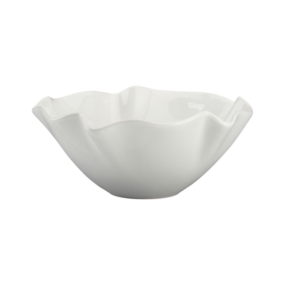 CRATE & BARREL - Bowl para Salsa Ondas Blanco 14cm