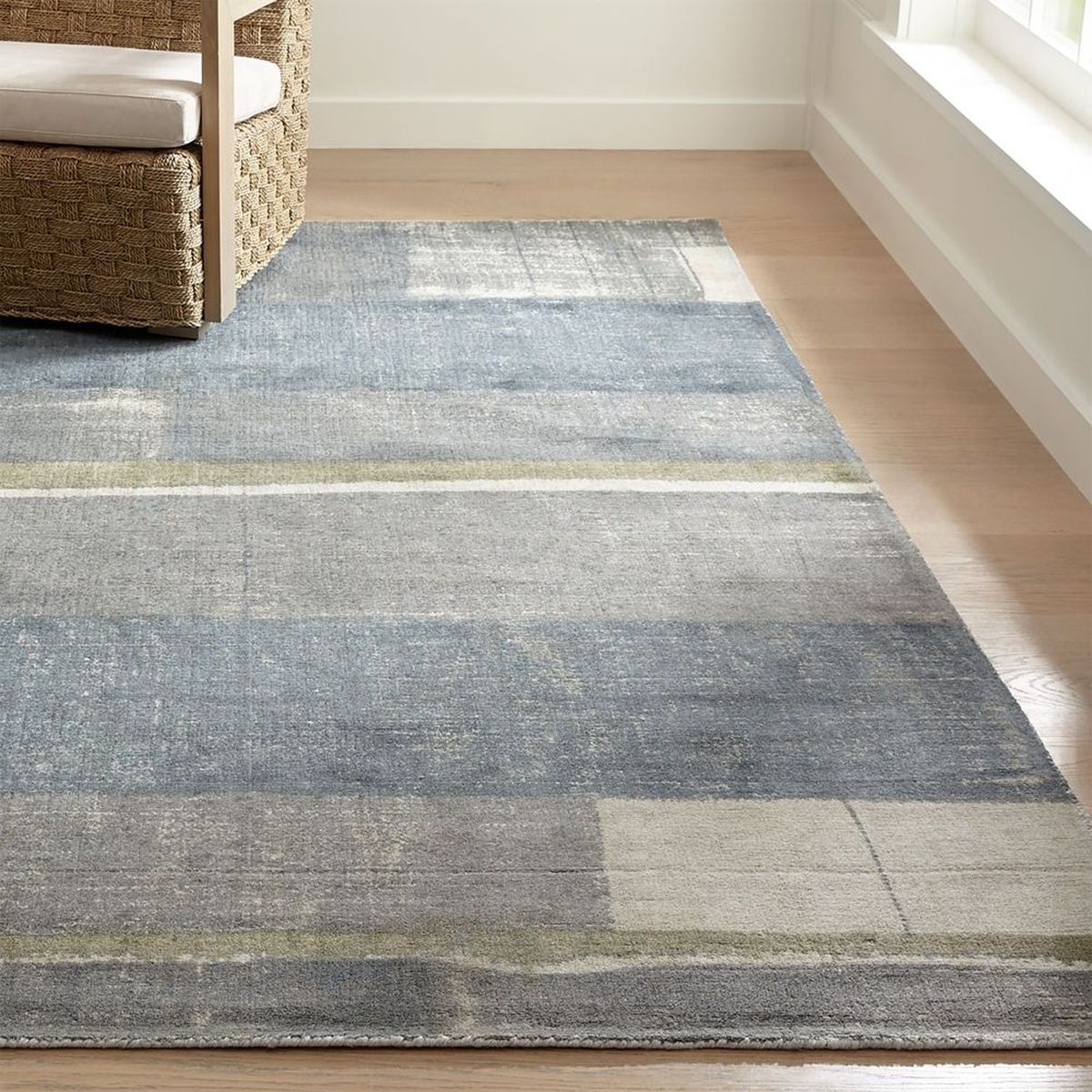 CRATE & BARREL - Alfombra Yoshida Wide Stripe