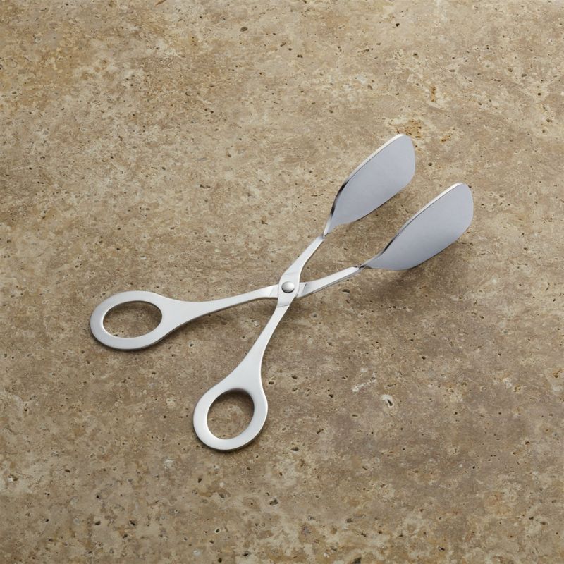 CRATE & BARREL - Mini Pinzas para Servir con Mango de Tijera