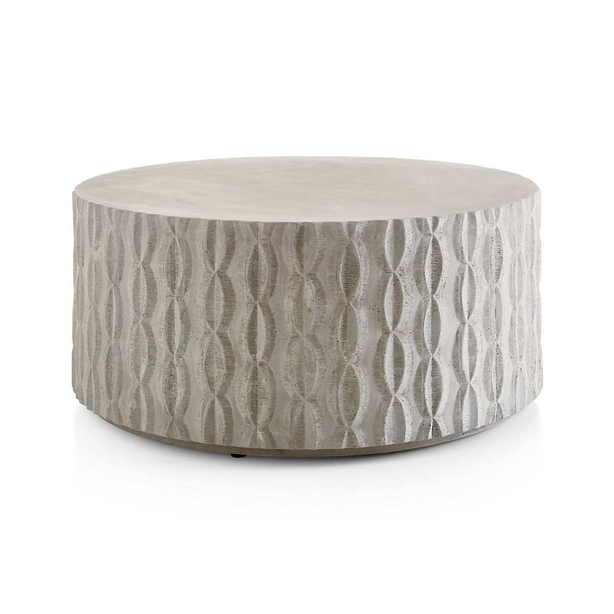 CRATE & BARREL - Mesa de Centro de Concreto Fundido