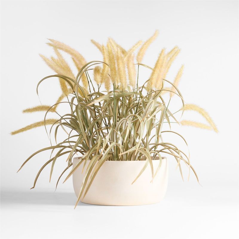 CRATE & BARREL - Pasto Sintético Decorativo En Maceta