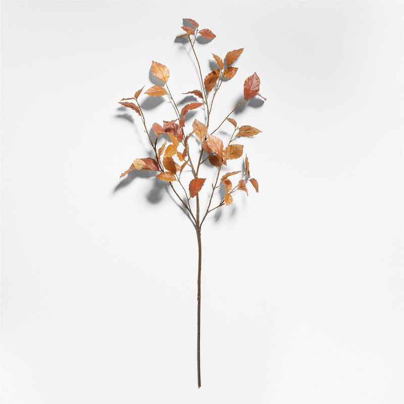 CRATE & BARREL - Rama Flor Hoja Dorada 102cm