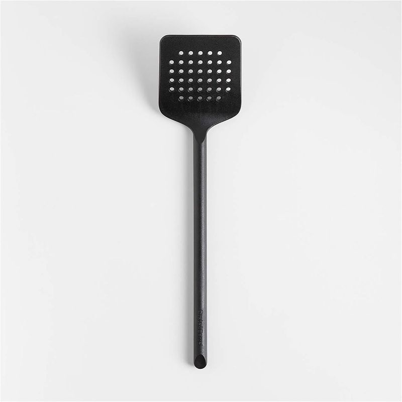 CRATE & BARREL - Espátula Ranurada De Nailon Negro Crate&barrel