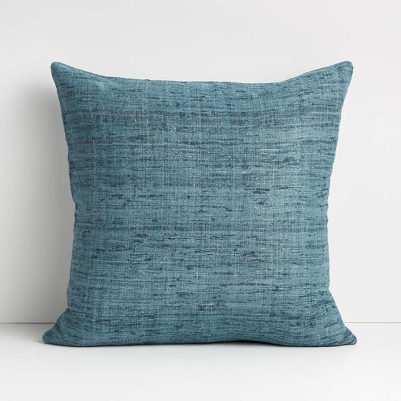 CRATE & BARREL - Funda de Cojín Aqua de Algodón 51x51cm