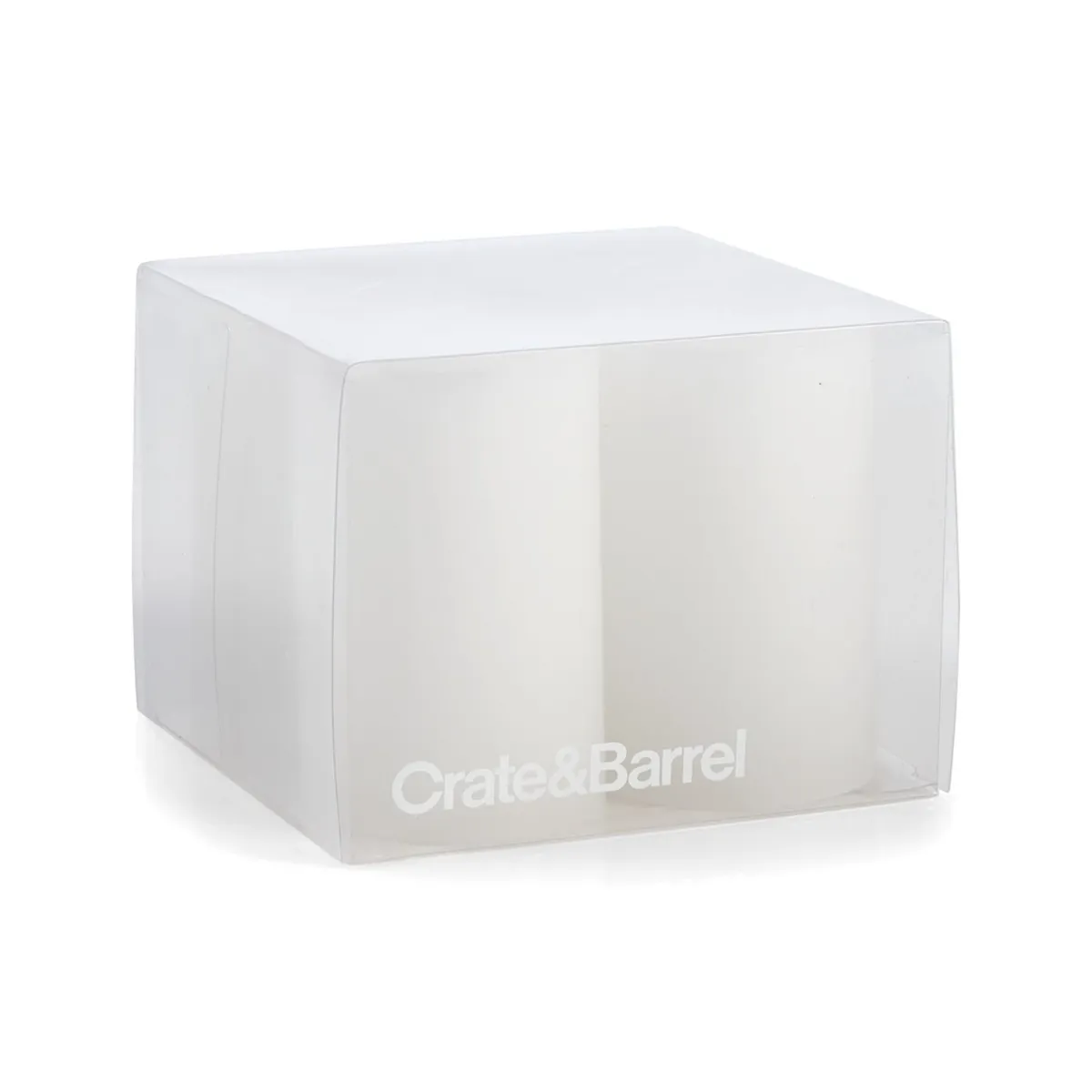CRATE & BARREL - Set de 4 Velas Pillar 5x8cm