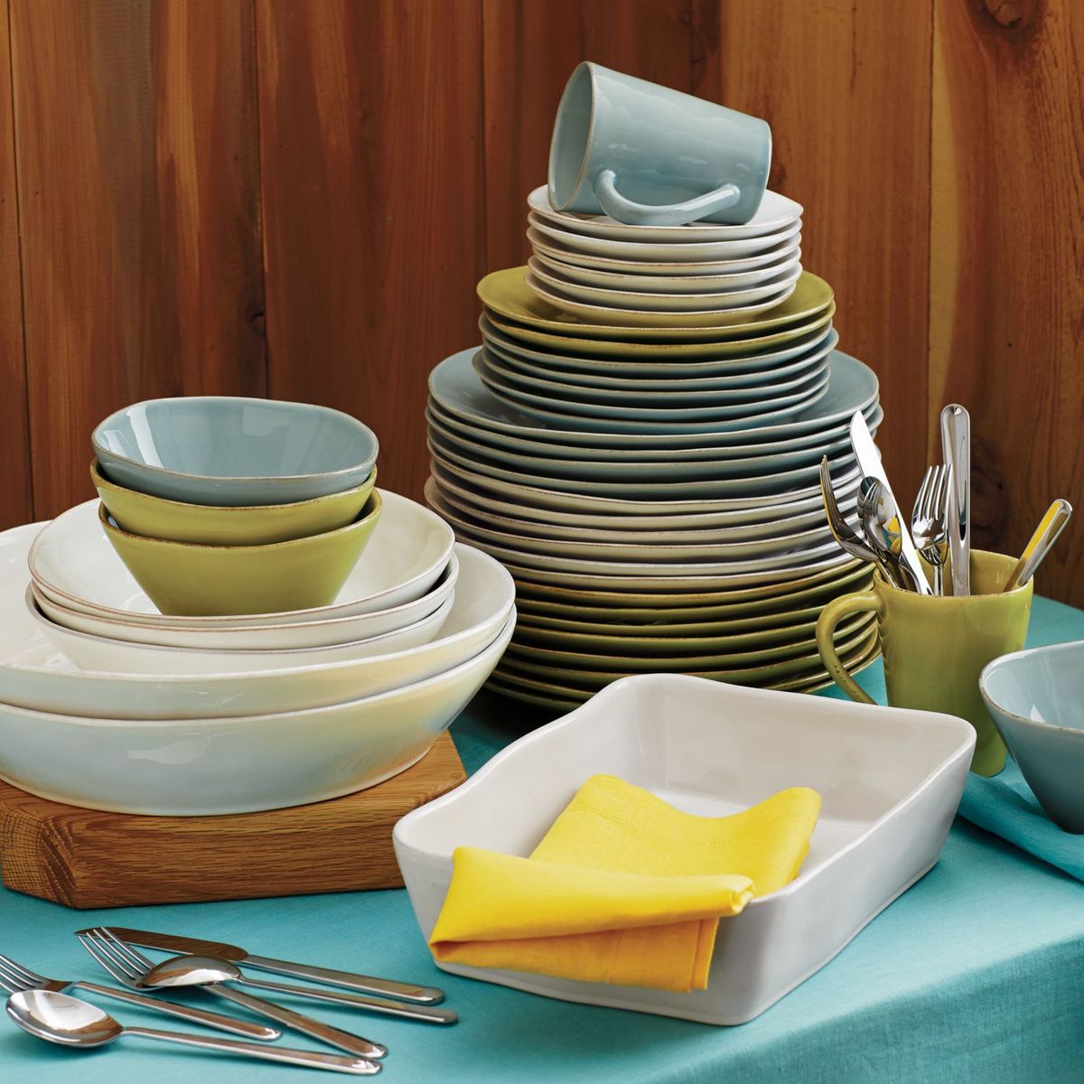 CRATE & BARREL - Centro de Mesa Marin Blanco