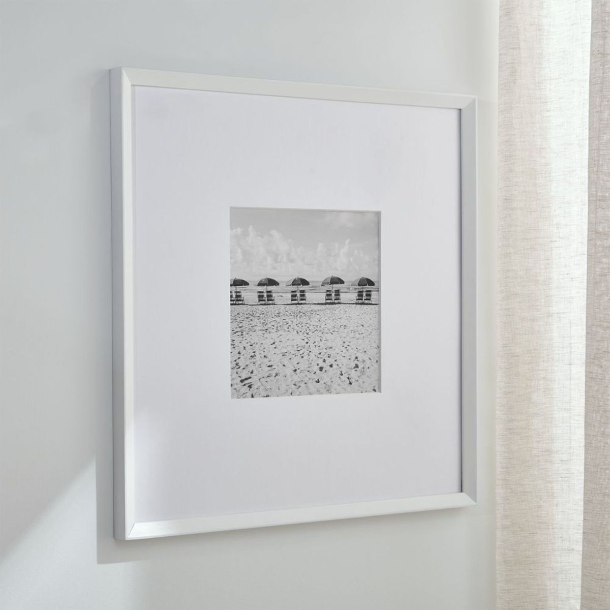 CRATE & BARREL - Marco De Foto Para Pared Icon Blanco 11x11''
