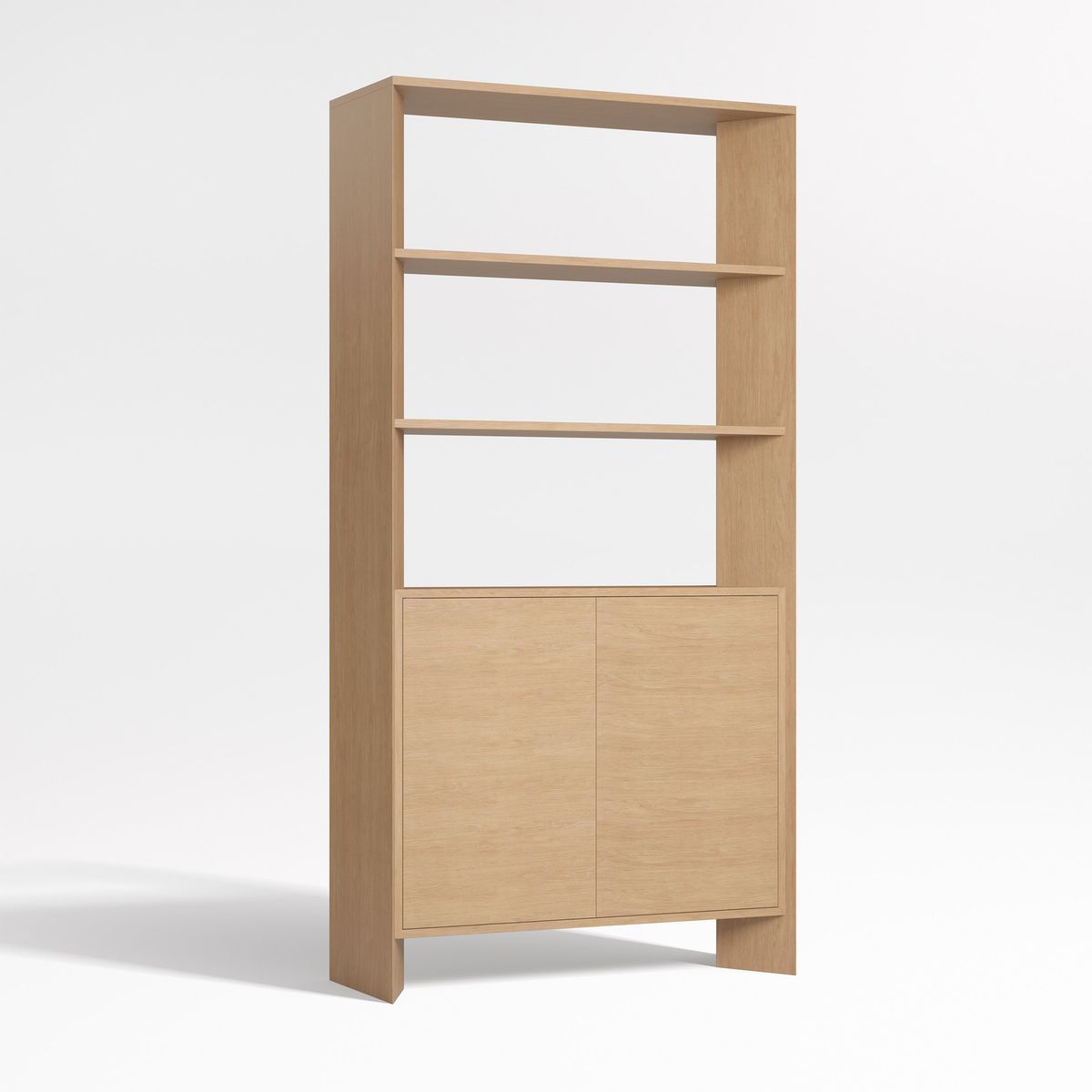 CRATE & BARREL - Librero Terrazza 3 Divisiones 2 Puertas