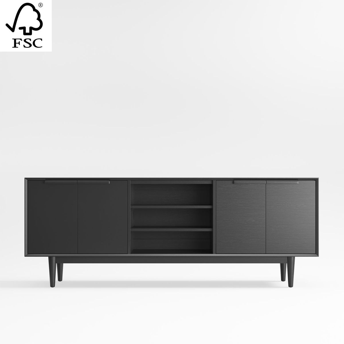 CRATE & BARREL - Consola Multimedia Tate 203cm