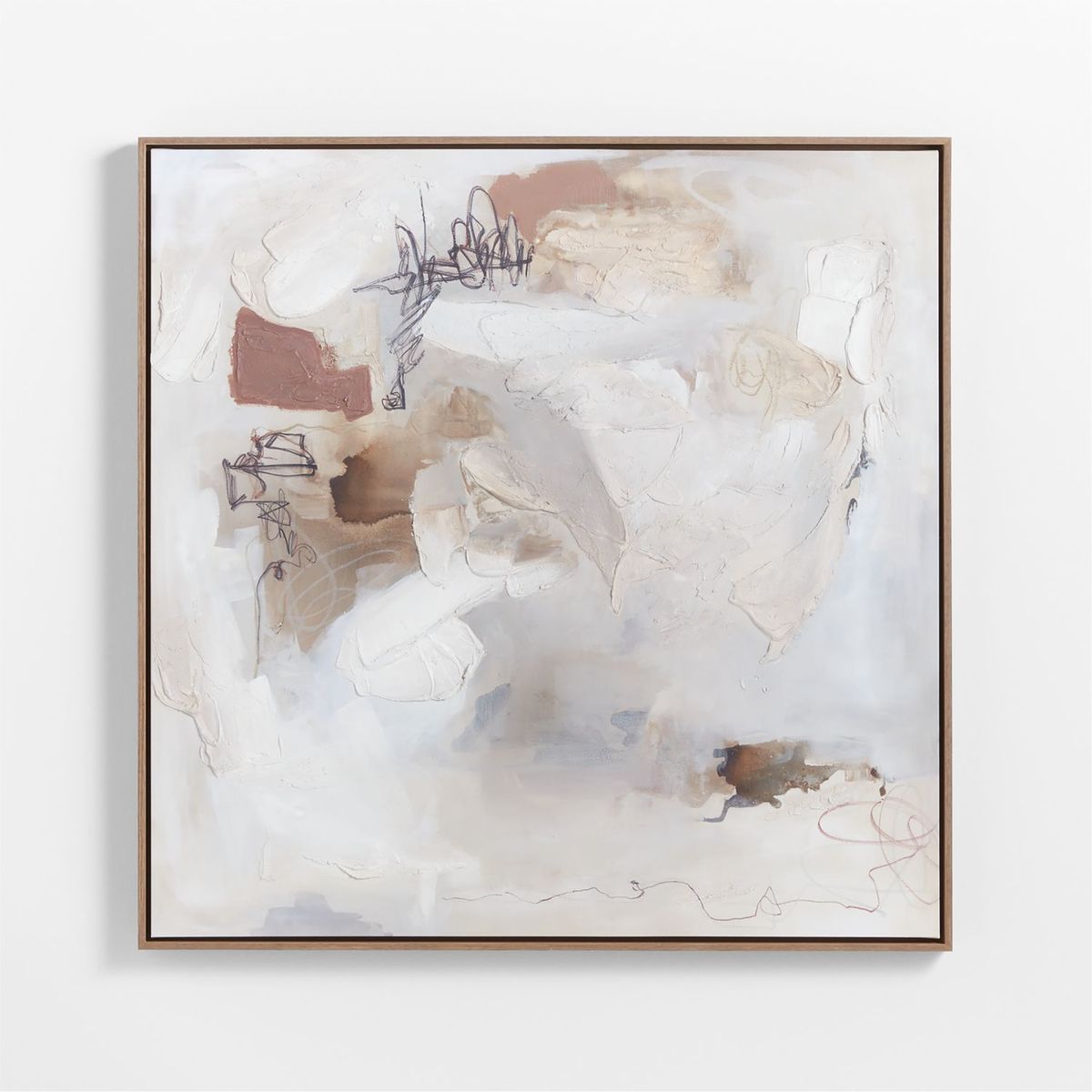 CRATE & BARREL - Cuadro de Pared Enmarcado Giclée 'Note to Self' 110x95cm