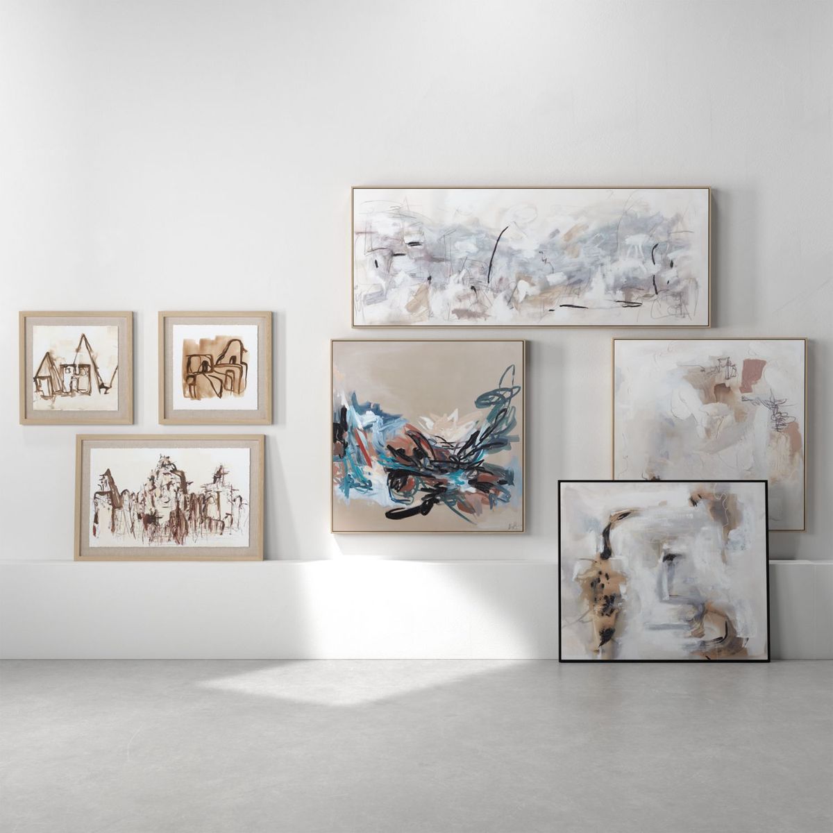 CRATE & BARREL - Cuadro de Pared Enmarcado Giclée 'The Journey Is My Home' 110x95cm