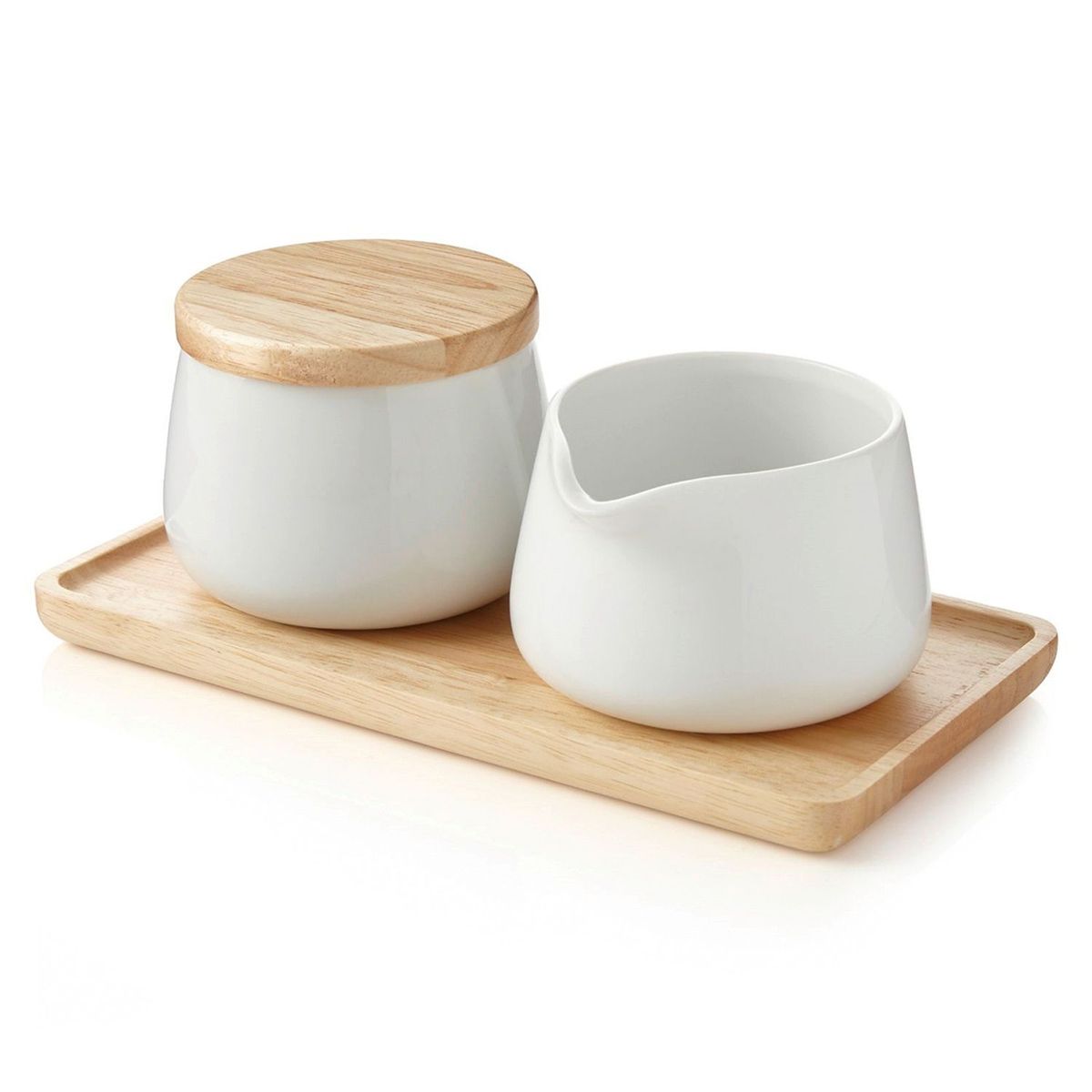 CRATE & BARREL - Juego de Azucarera y Cremera Merge