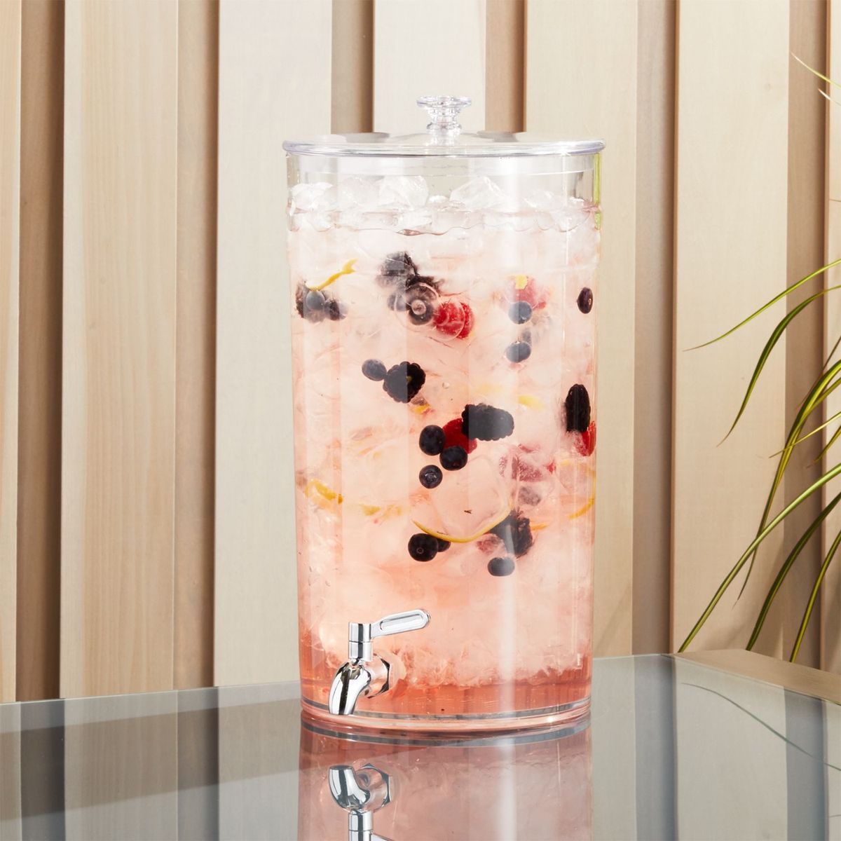 CRATE & BARREL - Dispensador de Bebidas de Acrílico Claro