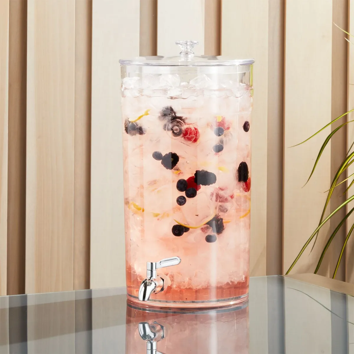 CRATE & BARREL - Dispensador de Bebidas de Acrílico Claro