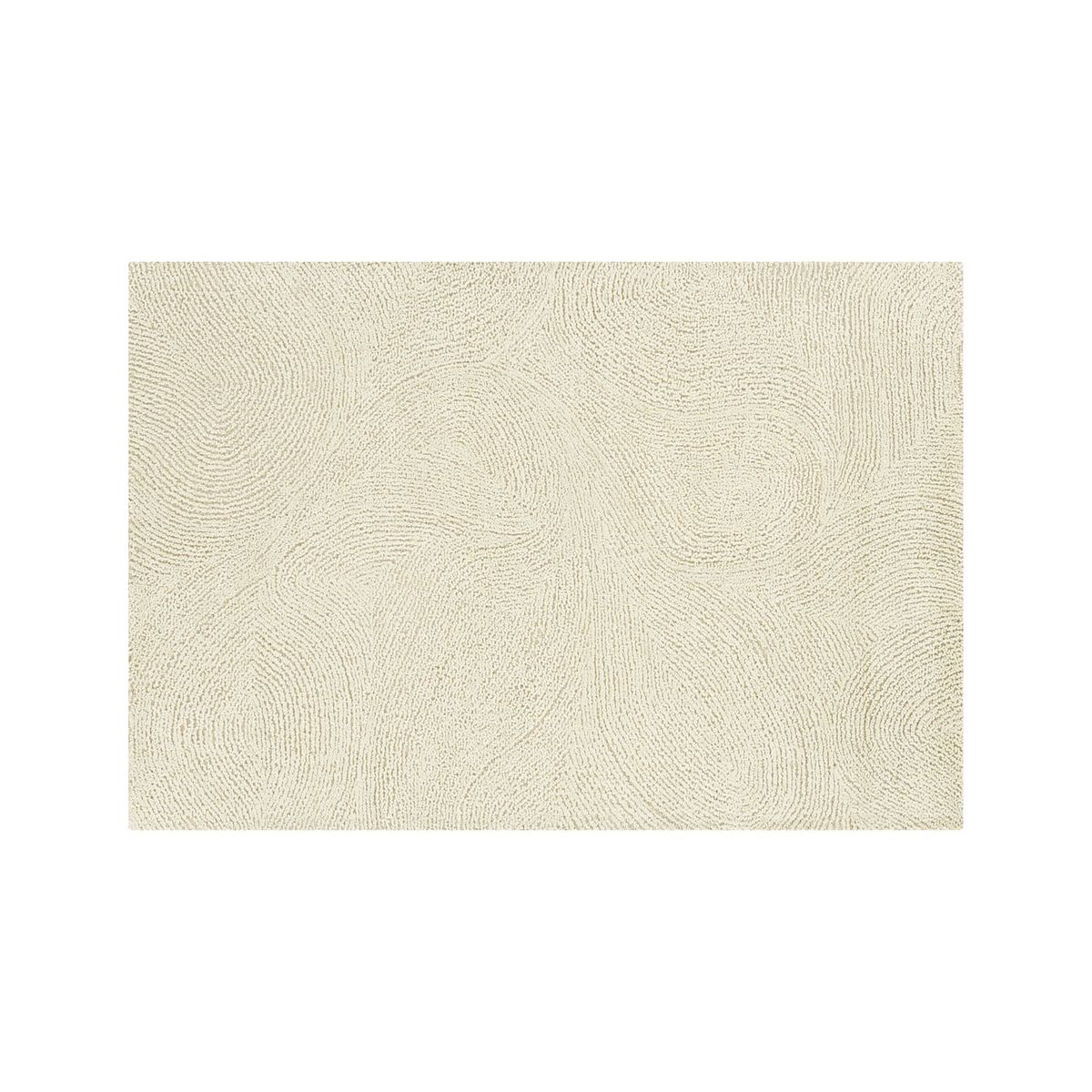 CRATE & BARREL - Alfombra De Lana Alfredo Marfil 152x244 Cm