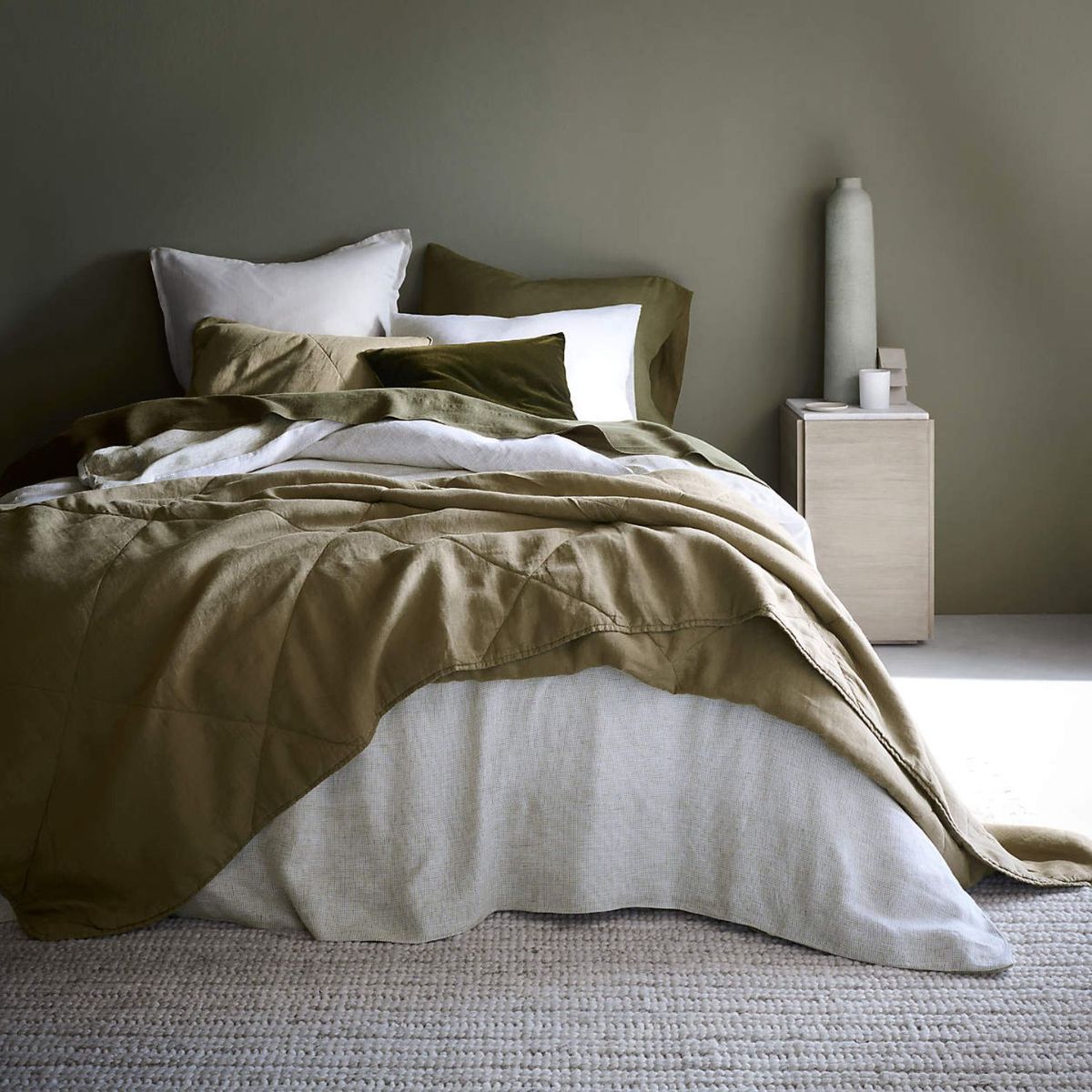 CRATE & BARREL - Funda de Duvet 100% Lino 