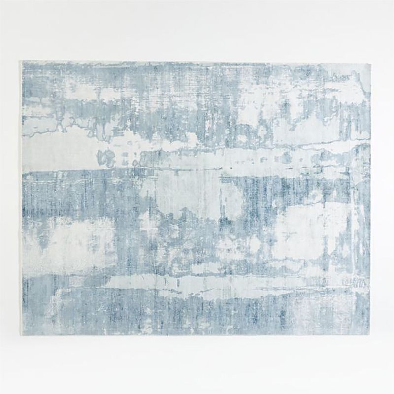 CRATE & BARREL - Alfombra Blue Abstract Tottori 244x305cm