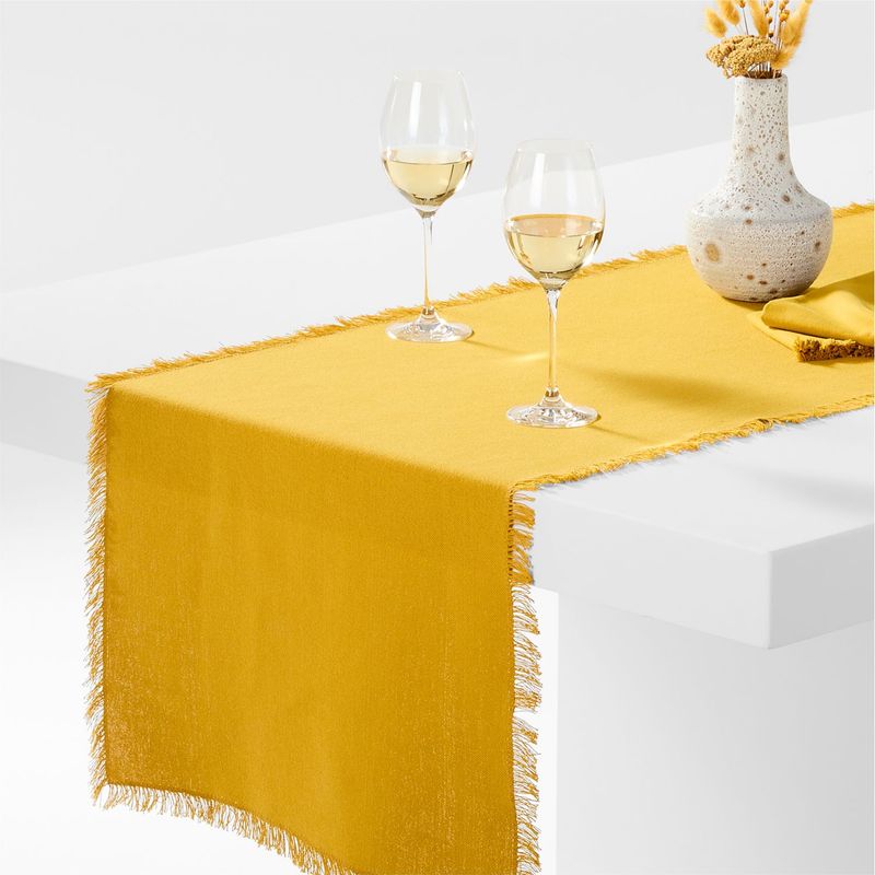 CRATE & BARREL - Camino de Mesa Craft 100% Algodón 305cm