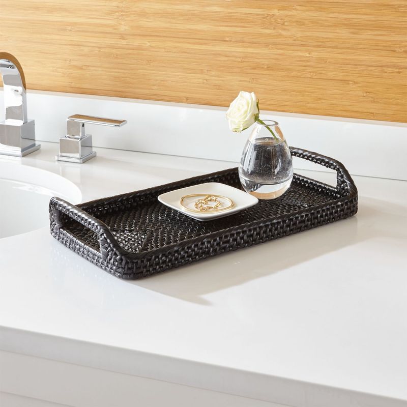 CRATE & BARREL - Bandeja De Tocador Sedona Negro