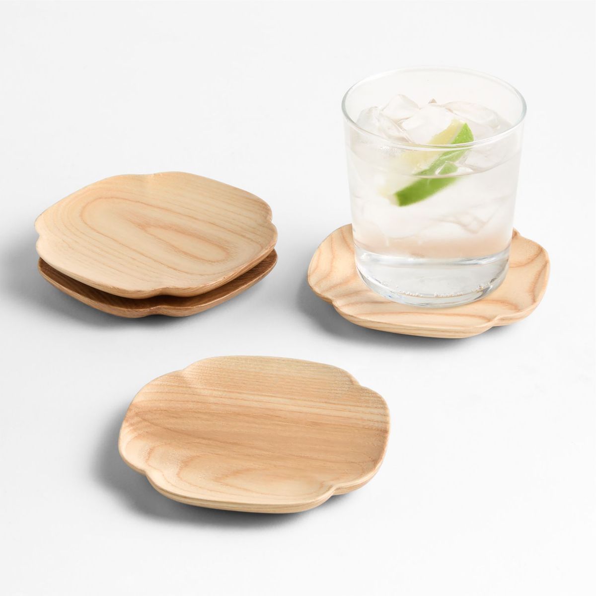 CRATE & BARREL - Set De 4 Posa Vasos Kanso