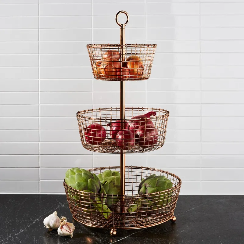 CRATE & BARREL - Frutero Bendt 3 Niveles