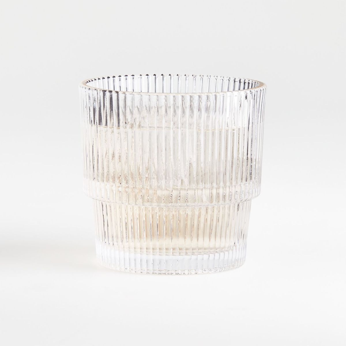 CRATE & BARREL - Vaso Anticuado Doble Atwell Ribbed