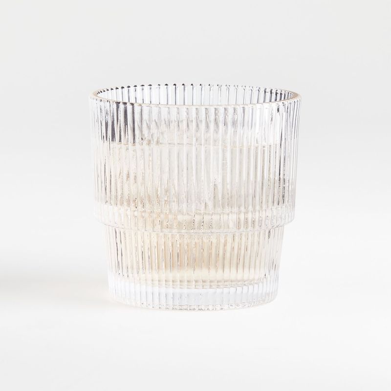 CRATE & BARREL - Vaso Anticuado Doble Atwell Ribbed