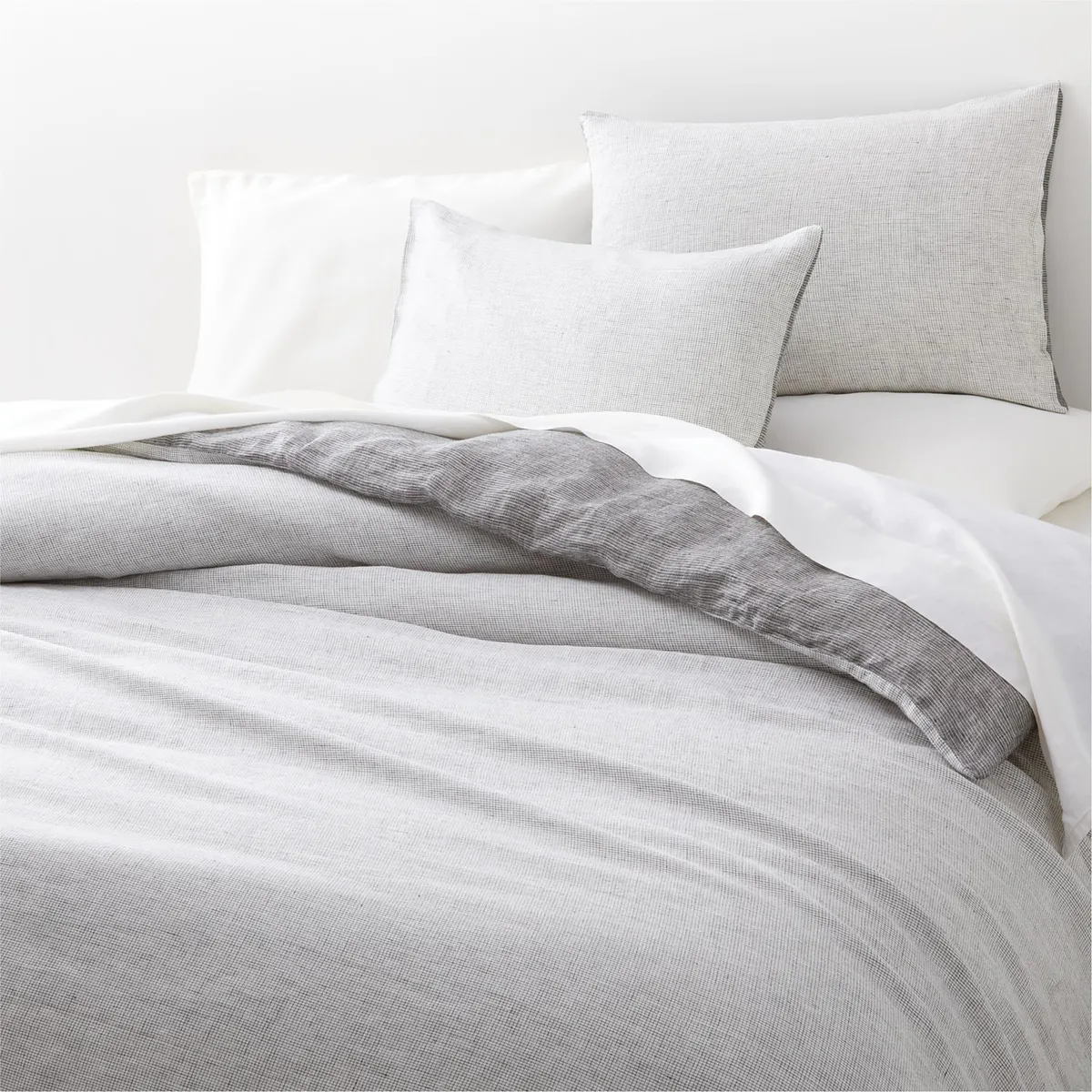 CRATE & BARREL - Funda de Duvet Reversible Hemp 