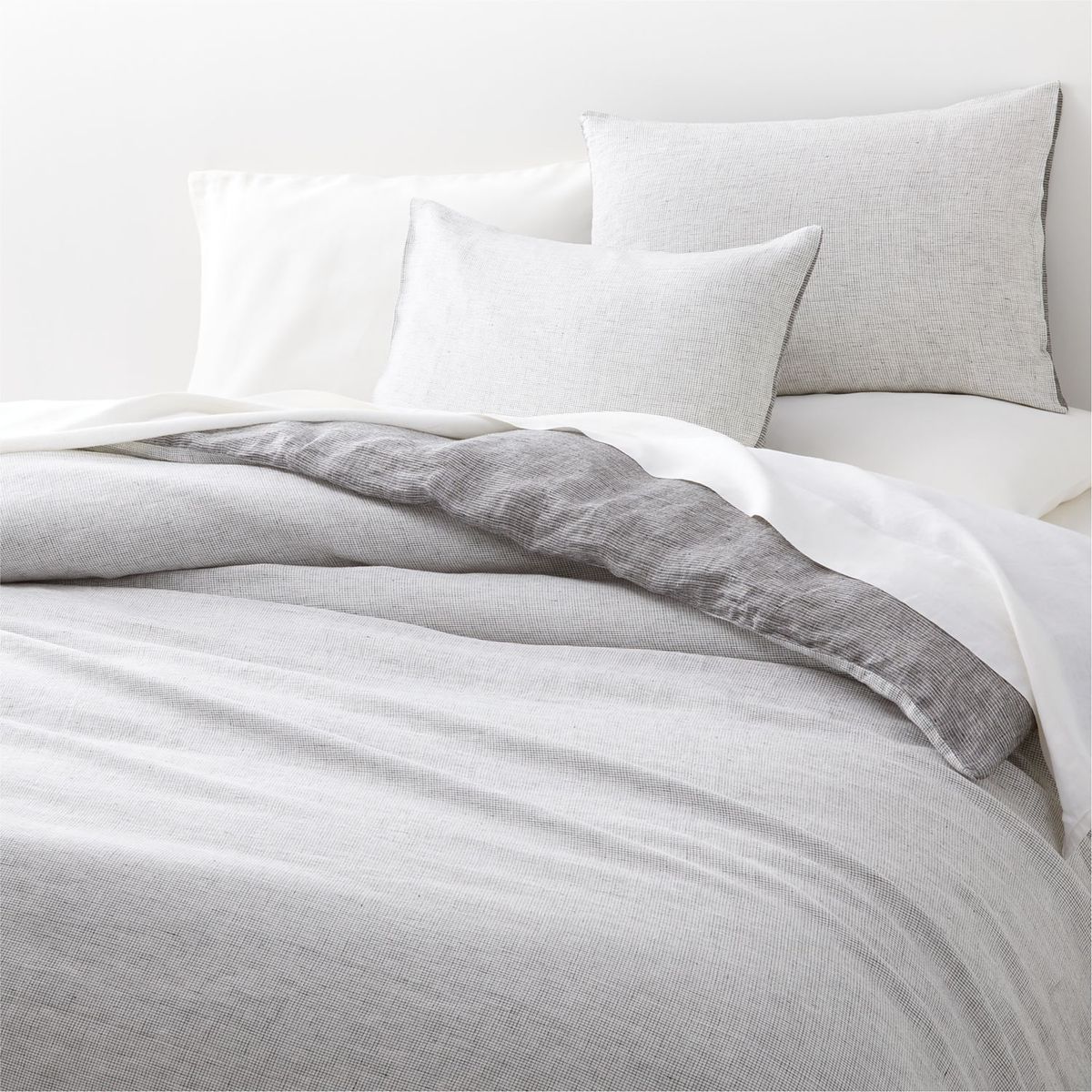 CRATE & BARREL - Funda de Duvet Reversible Hemp 