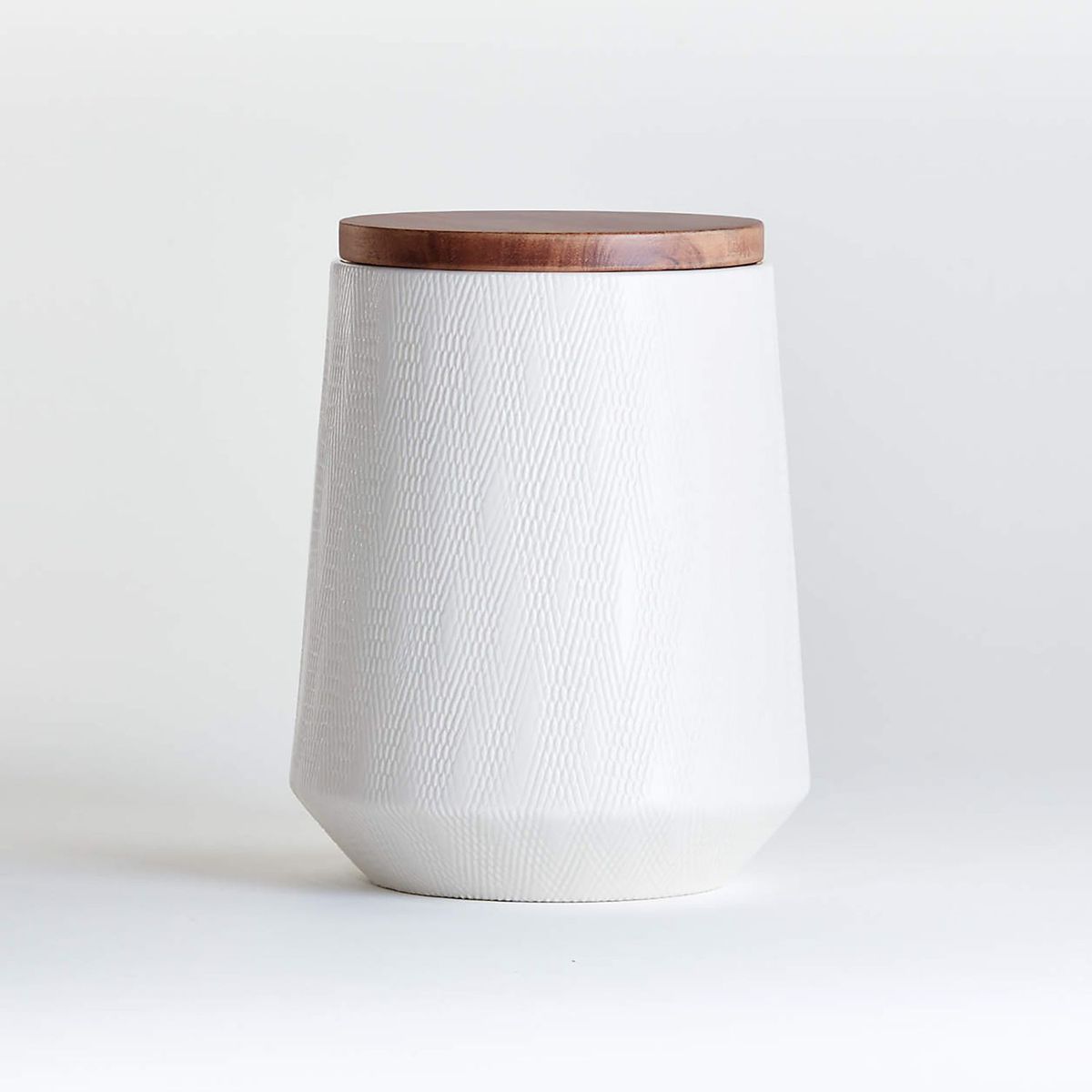 CRATE & BARREL - Canister Ethan Crema Mediano