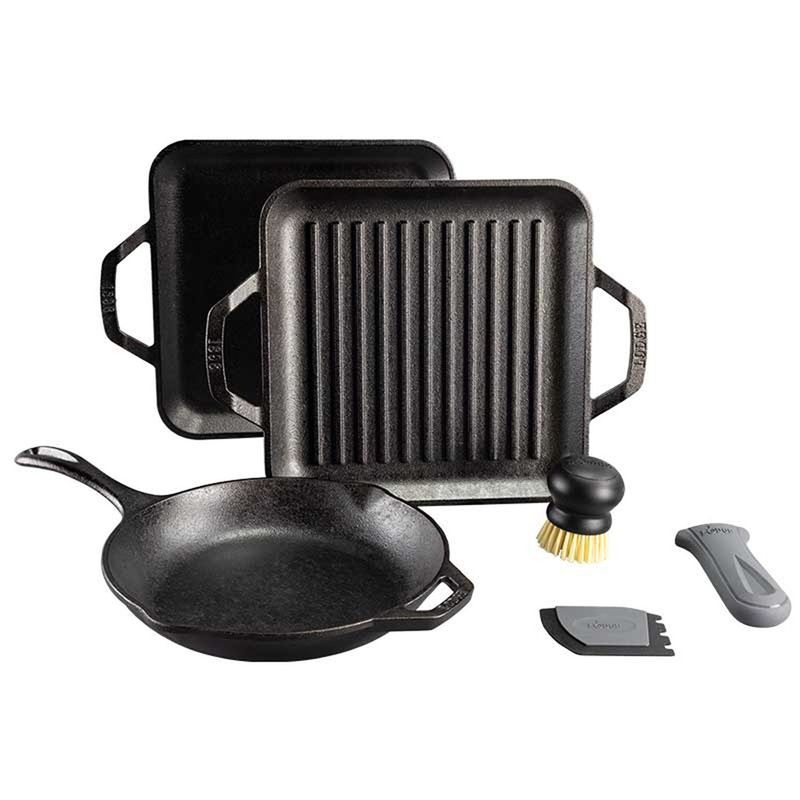 CRATE & BARREL - Juego de Ollas Fundido Gourmet Chef Collection LODGE
