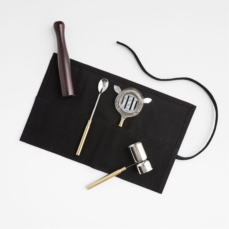 CRATE & BARREL - Set de Cocktail Enrollable Elliot