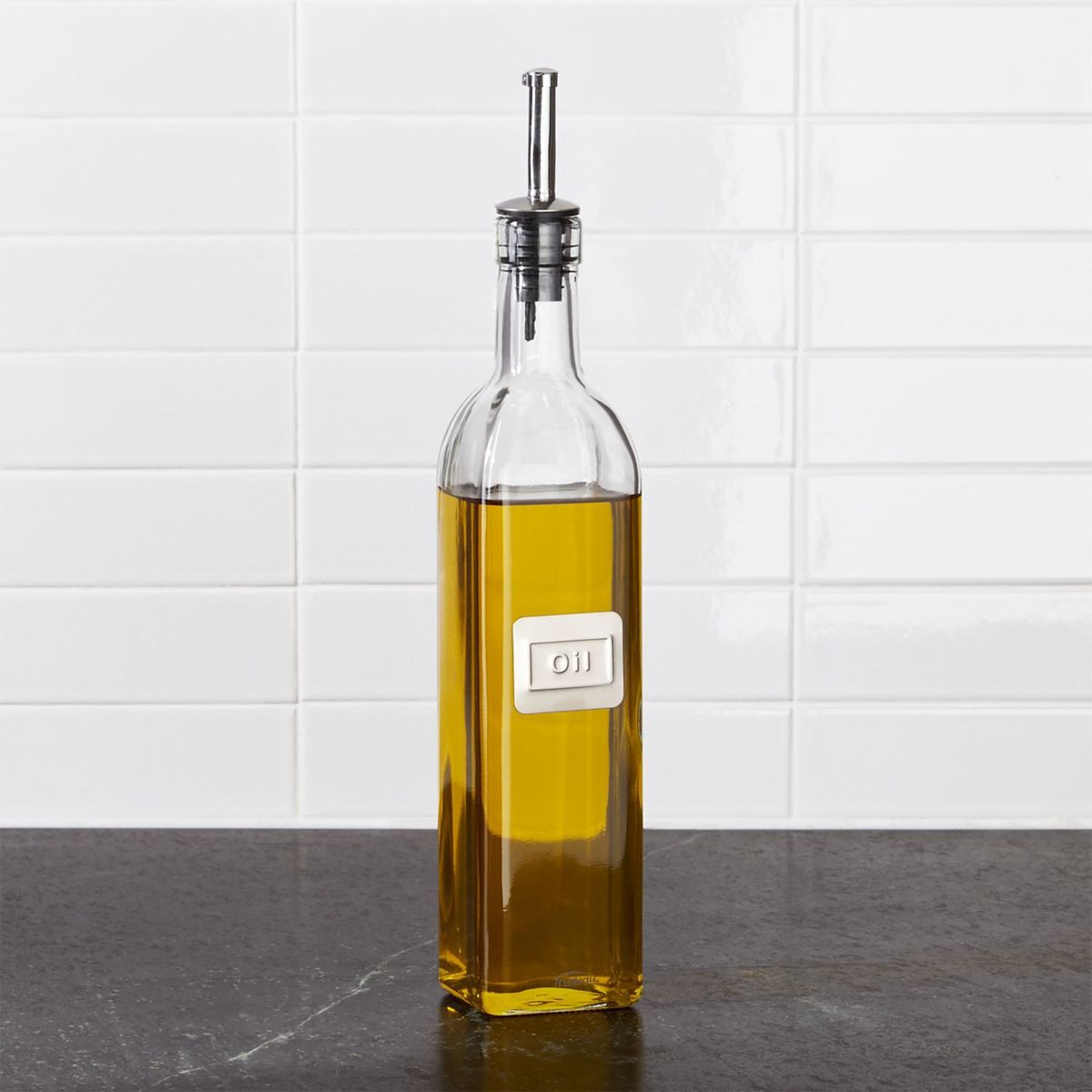 CRATE & BARREL - Botella para Aceite de Vidrio TRUDEAU