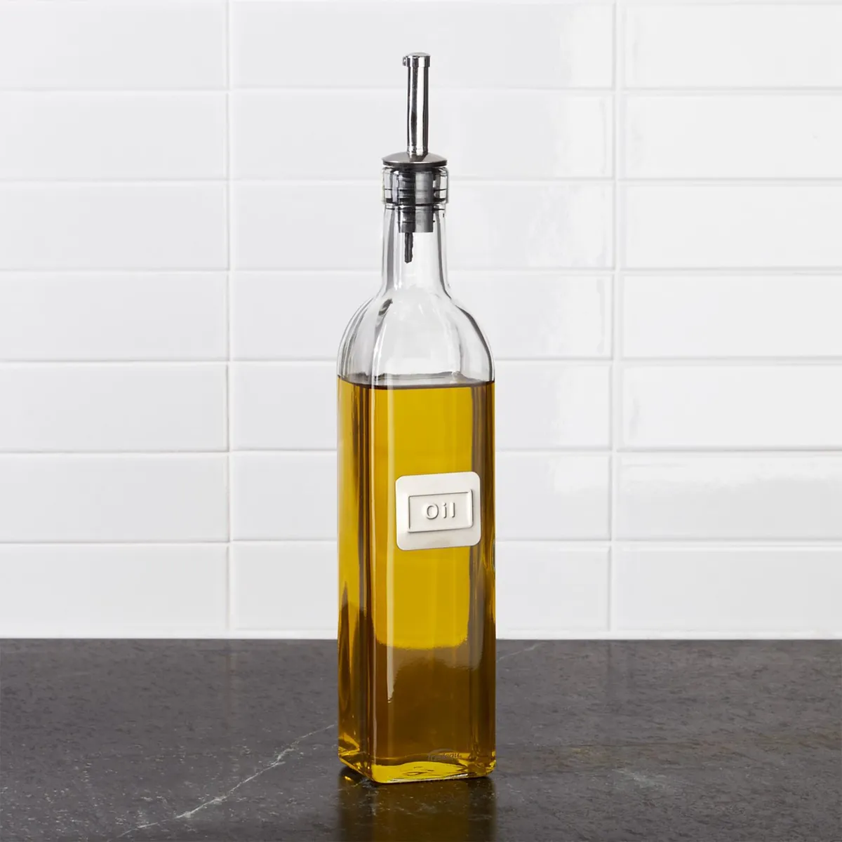 CRATE & BARREL - Botella para Aceite de Vidrio TRUDEAU