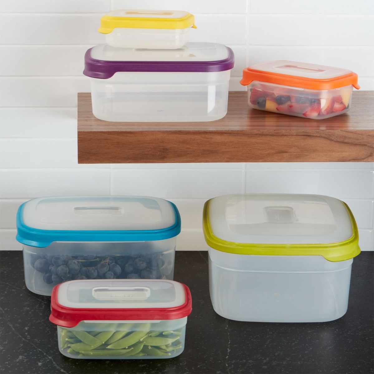 CRATE & BARREL - Juego de Contenedores Anidables de 12pzs. Joseph Joseph