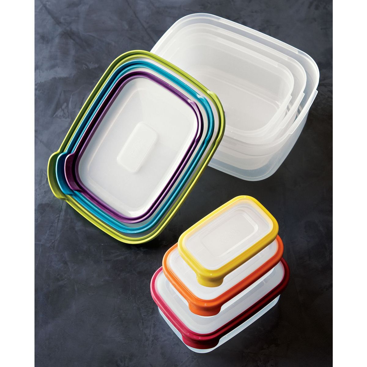 CRATE & BARREL - Juego de Contenedores Anidables de 12pzs. Joseph Joseph