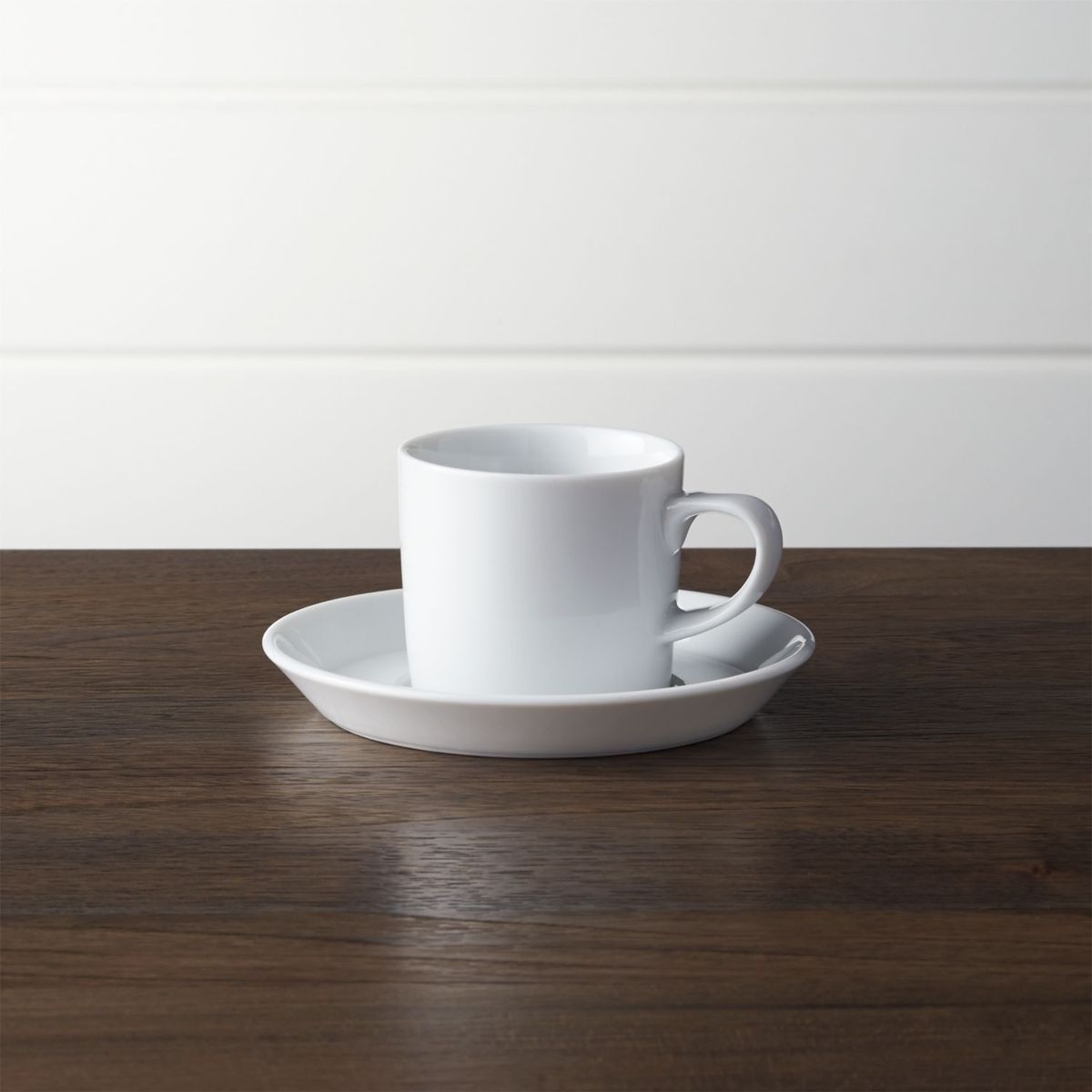 CRATE & BARREL - Taza con Plato para Café Espresso Verge 118ml Crate&Barrel