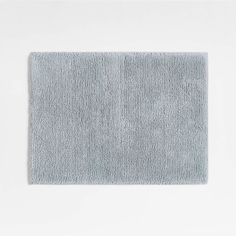 CRATE & BARREL - Alfombra de Baño Rylan Azul 46x61cm