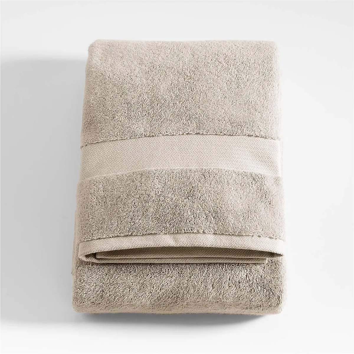 CRATE & BARREL - Toalla de Baño Gris 100% Algodón Turco 800gr