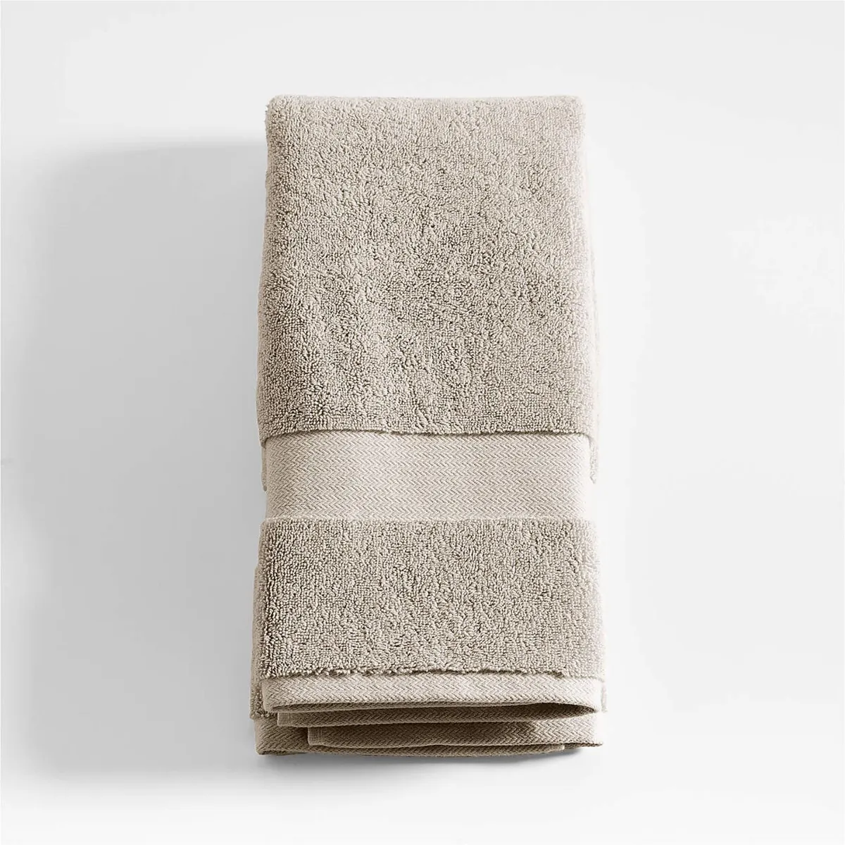 CRATE & BARREL - Toalla de Baño Gris 100% Algodón Turco 800gr