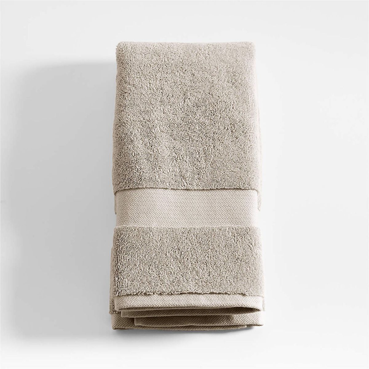 CRATE & BARREL - Toalla de Baño Gris 100% Algodón Turco 800gr