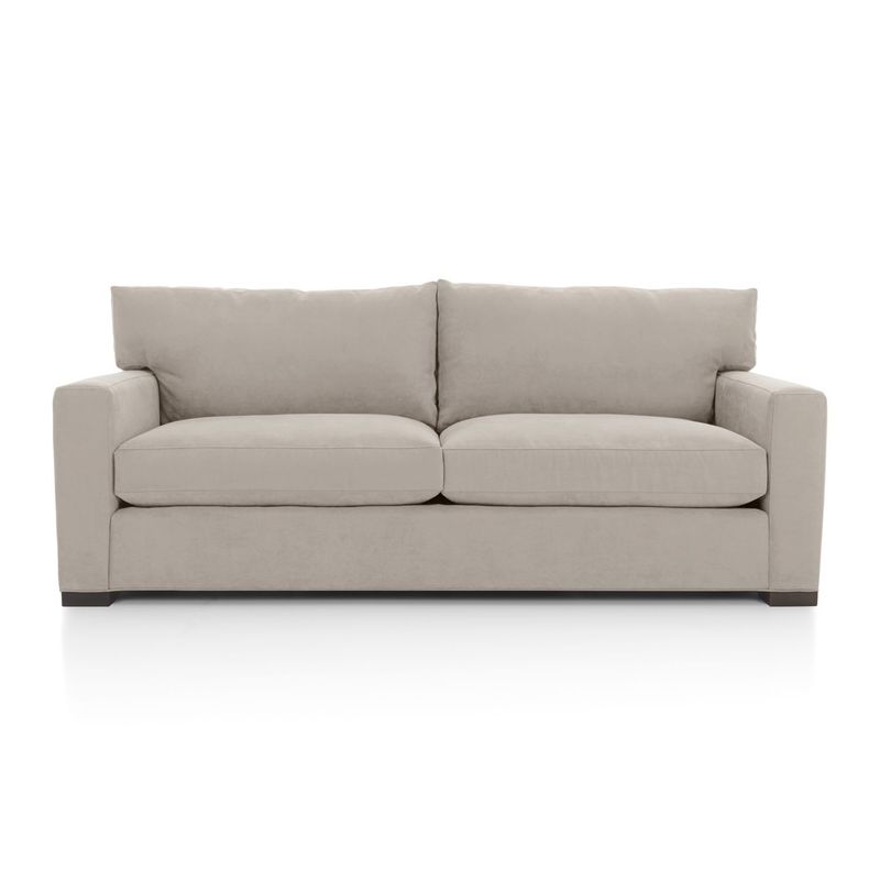 CRATE & BARREL - Sofá Axis Con Estructura De Madera 3 Cuerpos