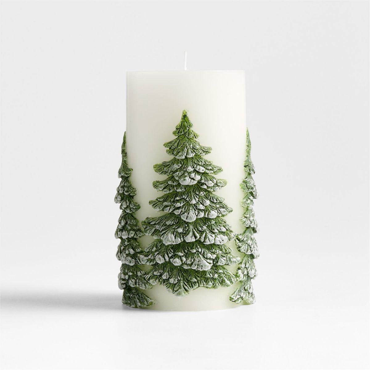 CRATE & BARREL - Velas Con Árboles 8x15cm