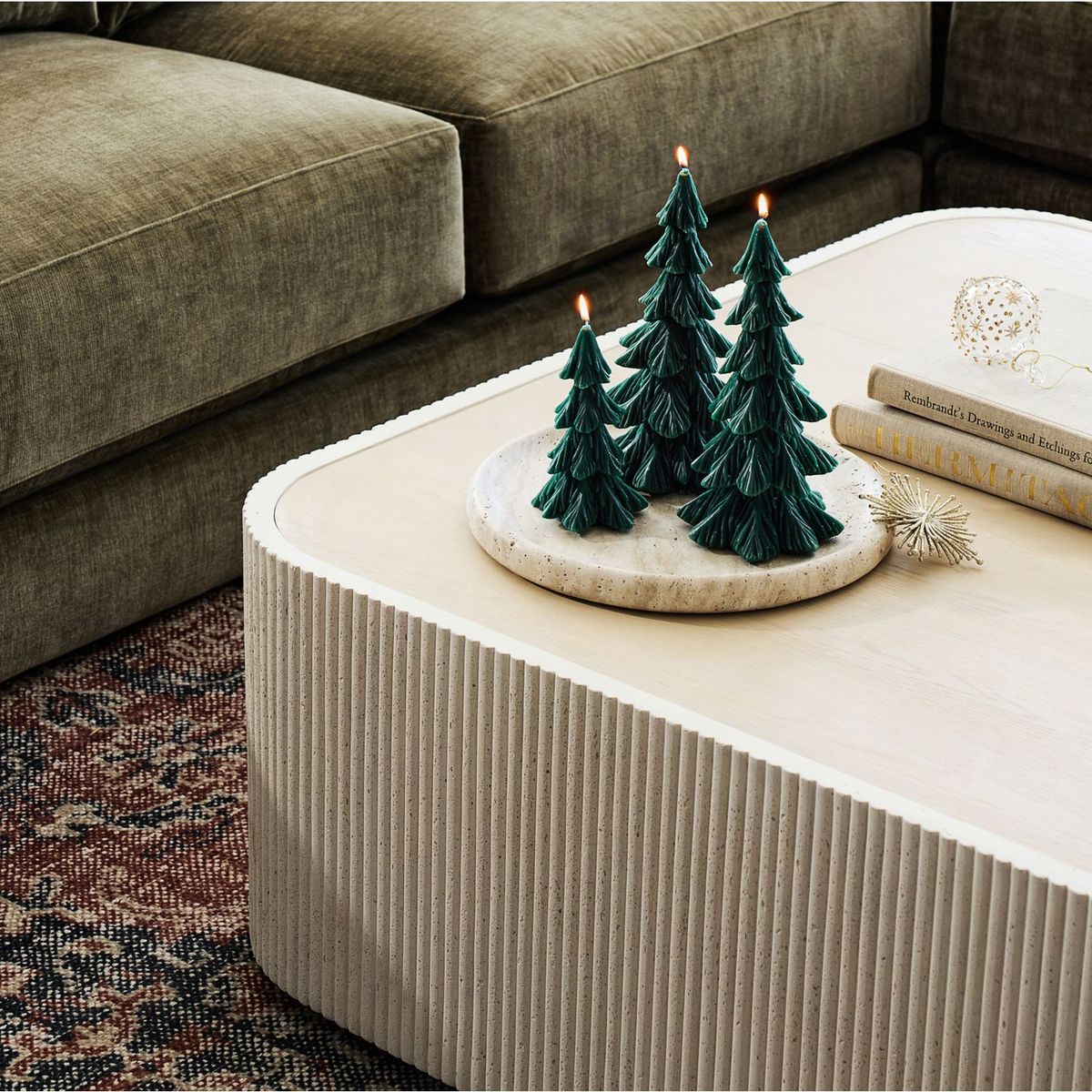 CRATE & BARREL - Vela De Árbol De Navidad 15cm