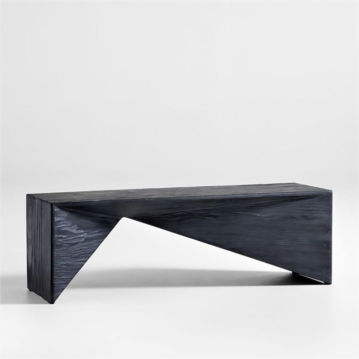 CRATE & BARREL - Banco de Entrada de Madera Nord Charcoal