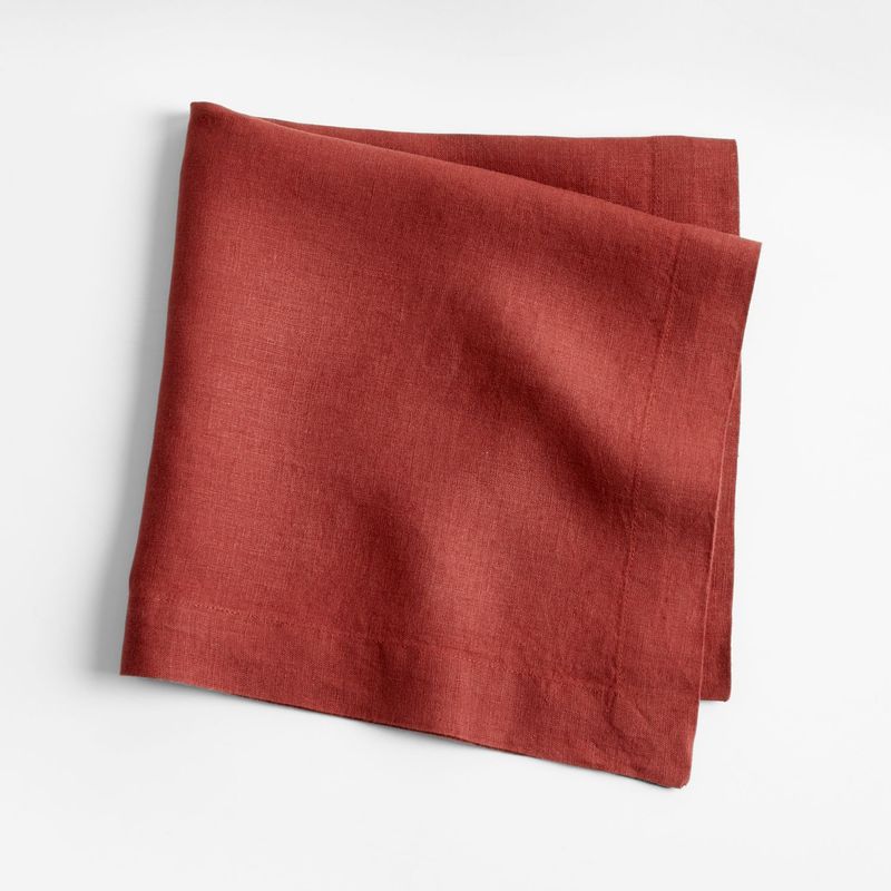 CRATE & BARREL - Servilleta Roja De Lino